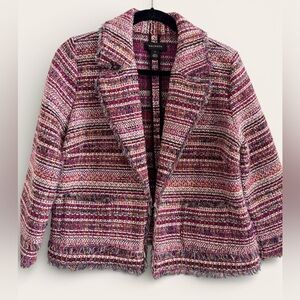 Halogen Multicolor Tweed Jacket, Size M